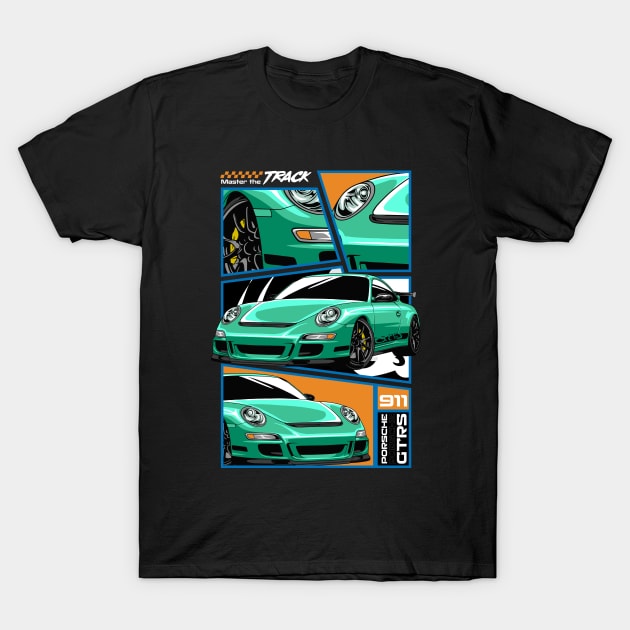 Porsche 911 GT3 RS Car T-Shirt by milatees